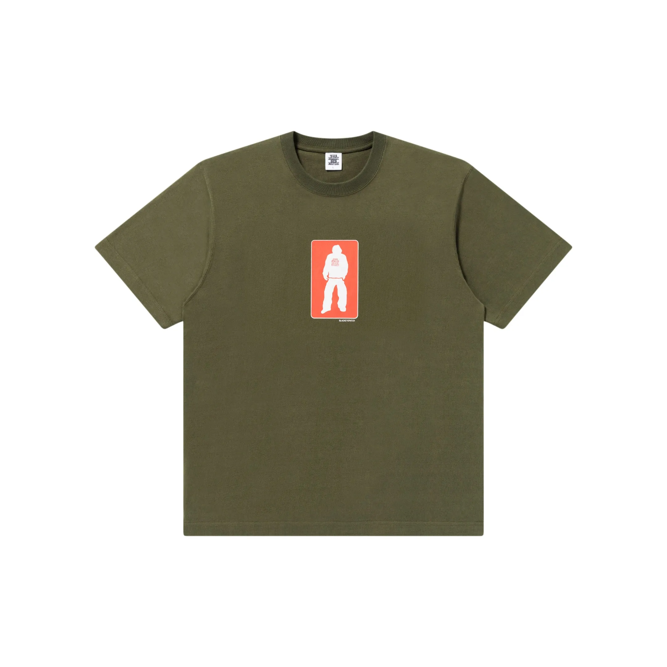 WORN SILHOUETTE TEE OLIVE Adult Wear Basic Wear
