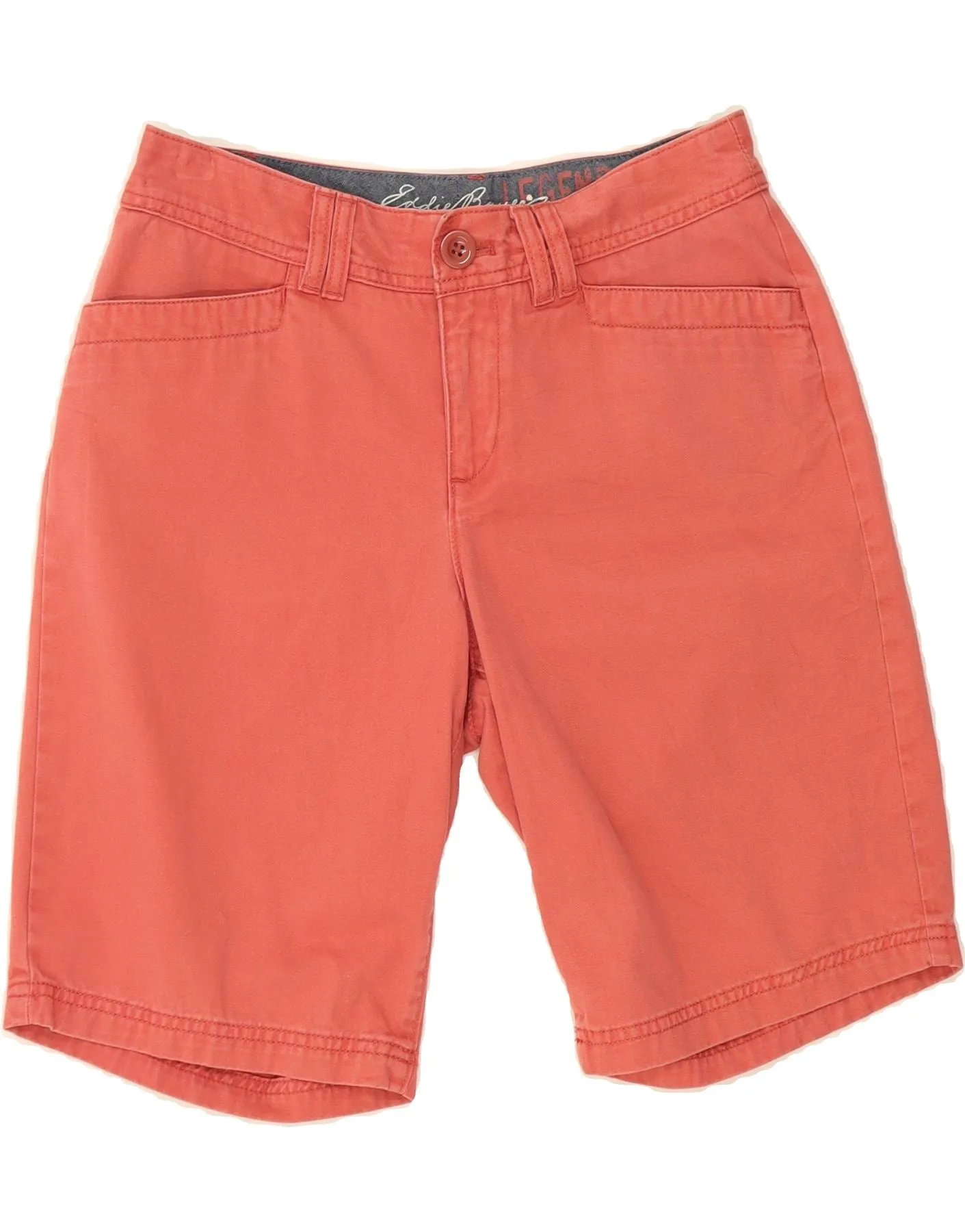 EDDIE BAUER Womens Casual Shorts US 2 XS W28 Red Cotton Soft Touch Unmatched comfort