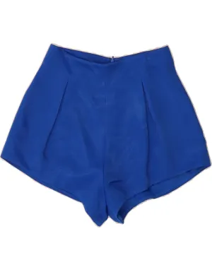 ZARA Womens Casual Shorts XS W26 Blue Chic Ensemble youth trend