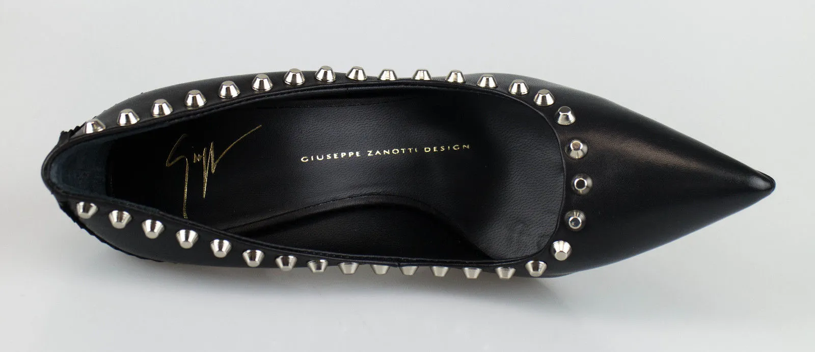 Gum outsole Yvette Varenne Leather Spiked Heels 8 US 38 EU
