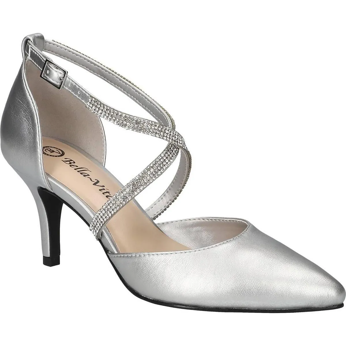 ZABELLA Womens Adjustable Manmade D'Orsay Heels City Chic