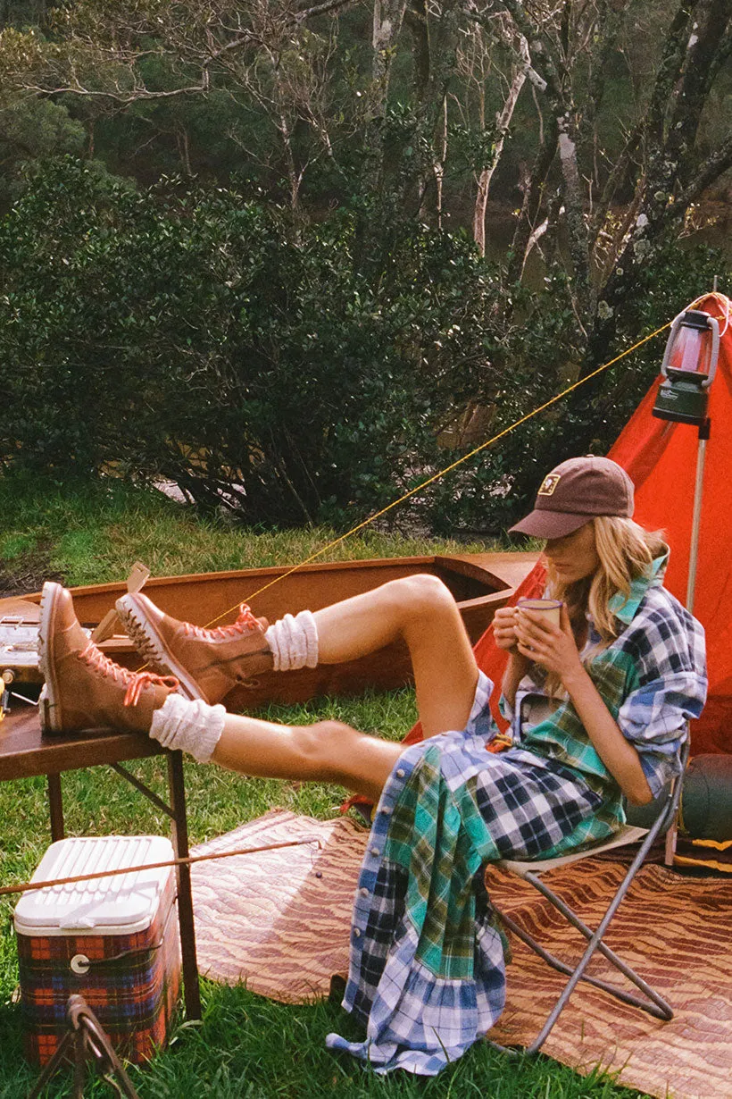 Everyday Layers Grace Soft High Tide Flannel Maxi Dress