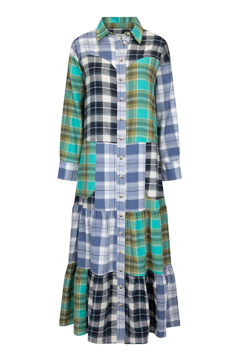High Tide Flannel Maxi Dress Classic Fit